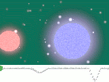 Eclipsing binary star animation 2